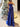 Two Pieces Strapless Bodice Ball Gown Long Prom Dress - Royal Blue