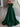 Big Bow Strapless Ball Gown Prom Dress - Emerald Green