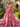 Derachable Hand Made Flower Bodice Long Ball Gown Prom Dress in Hot Pink
