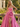 Derachable Hand Made Flower Bodice Long Ball Gown Prom Dress in Hot Pink