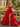 Derachable Hand Made Flower Bodice Long Ball Gown Prom Dress in Red