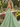 Derachable Hand Made Flower Bodice Long Ball Gown Prom Dress in Mint Green