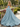 Derachable Hand Made Flower Bodice Long Ball Gown Prom Dress in Baby Blue