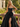 Derachable Hand Made Flower Bodice Long Ball Gown Prom Dress in Black