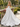 Derachable Hand Made Flower Bodice Long Ball Gown Prom Dress in White