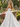 Derachable Hand Made Flower Bodice Long Ball Gown Prom Dress in White