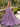 Derachable Hand Made Flower Bodice Long Ball Gown Prom Dress in Lilac