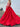 Derachable Hand Made Flower Bodice Ball Gown Prom Dress - Red