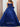 Strapless Big Bow Illusion Bodice Ball Gown Prom Dress - Royal Blue