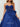 Strapless Big Bow Illusion Bodice Ball Gown Prom Dress - Royal Blue