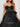 Strapless Big Bow Illusion Bodice Ball Gown Prom Dress - Black