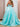 Strapless Big Bow Illusion Bodice Ball Gown Prom Dress - Sky Blue