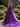 Strapless Lace Up Big Bow Bodice Long Ball Gown Prom Dress With Split in Purple