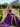 Strapless Lace Up Big Bow Bodice Long Ball Gown Prom Dress With Split in Purple