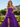 Strapless Lace Up Big Bow Bodice Long Ball Gown Prom Dress With Split in Purple