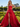 Strapless Lace Up Big Bow Bodice Long Ball Gown Prom Dress With Split in Red