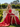 Strapless Lace Up Big Bow Bodice Long Ball Gown Prom Dress With Split in Red