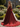Strapless Lace Up Big Bow Bodice Long Ball Gown Prom Dress With Split in Burgundy