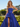 Strapless Lace Up Big Bow Bodice Long Ball Gown Prom Dress With Split in Royal Blue