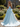 Strapless Lace Up Big Bow Bodice Long Ball Gown Prom Dress With Split in Baby Blue