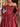 Strapless Lace Up Bodice Ball Gown Prom Dress With Detachable Sleeves - Red