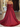 Strapless Lace Up Bodice Ball Gown Prom Dress With Detachable Sleeves - Red