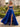 Hot Fix Crystal Lace Up Ruched Bodice Long Ball Gown Prom Dress With Pocket - Royal Blue