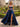 Hot Fix Crystal Lace Up Ruched Bodice Long Ball Gown Prom Dress With Pocket - Navy Blue