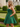 Strapless Ruched Bust Satin Mini Ball Gown Prom Dress With Pockets in Emerald Green