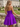 Strapless Ruched Bust Satin Mini Ball Gown Prom Dress With Pockets in Purple