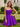 Strapless Ruched Bust Satin Mini Ball Gown Prom Dress With Pockets in Purple