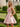 Strapless Ruched Bust Satin Mini Ball Gown Prom Dress With Pockets in Pink