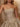 Strapless Sparkly Bodice Ball Gown Bubble Mini Hoco Dress in Champagne Gold