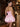 Sparkly Crystal Sweetheart Bodice Mini Ball Gown Bubble Hoco Dress in Pink