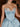 Sparkly Crystal Sweetheart Bodice Mini Ball Gown Bubble Hoco Dress in Sky Blue