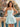 Two Pieces Strapless Bodice Ball Gown Mini Bubble Dress in Baby Blue