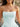 Two Pieces Strapless Bodice Ball Gown Mini Bubble Dress in Baby Blue