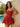 Strapless Ruched Bust Lace Up Mini Bubble Homecoming Dress in Red