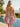 Pretty Strapless Floral Bodice Ball Gown Mini Homecoming Dress in Pink Floral