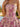 Pretty Strapless Floral Bodice Ball Gown Mini Homecoming Dress in Pink Floral