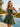 Pretty Strapless Floral Bodice Ball Gown Mini Homecoming Dress in Emerald Green Floral