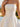 Pretty Strapless Floral Bodice Ball Gown Mini Homecoming Dress in White Floral