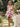 Printed Satin A-Line Short Homecoming Cocktail Dress With Flower in White Floral