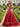 Luxury Hot Fix V-Neck A-Line Long Prom Dress With Bow - Red