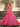 Luxury Hot Fix V-Neck A-Line Long Prom Dress With Bow - Hot Pink