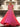 Luxury Hot Fix V-Neck A-Line Long Prom Dress With Bow - Hot Pink