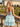 Hot Fix Sparkly Layered Mini Ball Gown Prom Dress - Baby Blue