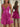 Hot Fix Sparkly Layered Mini Ball Gown Prom Dress-Hot Pink