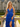 Luxury Crystal Layered Long Ball Gown Prom Dress in Royal Blue