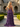 Luxury Crystal Layered Long Ball Gown Prom Dress With Split in Grape